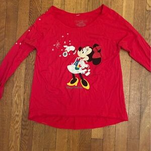 Disney Red Minnie Mouse Women's Top
